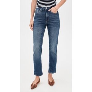 Good American Jeans Womens 25 Good Icon Straight Leg High Rise Indigo480 Blue